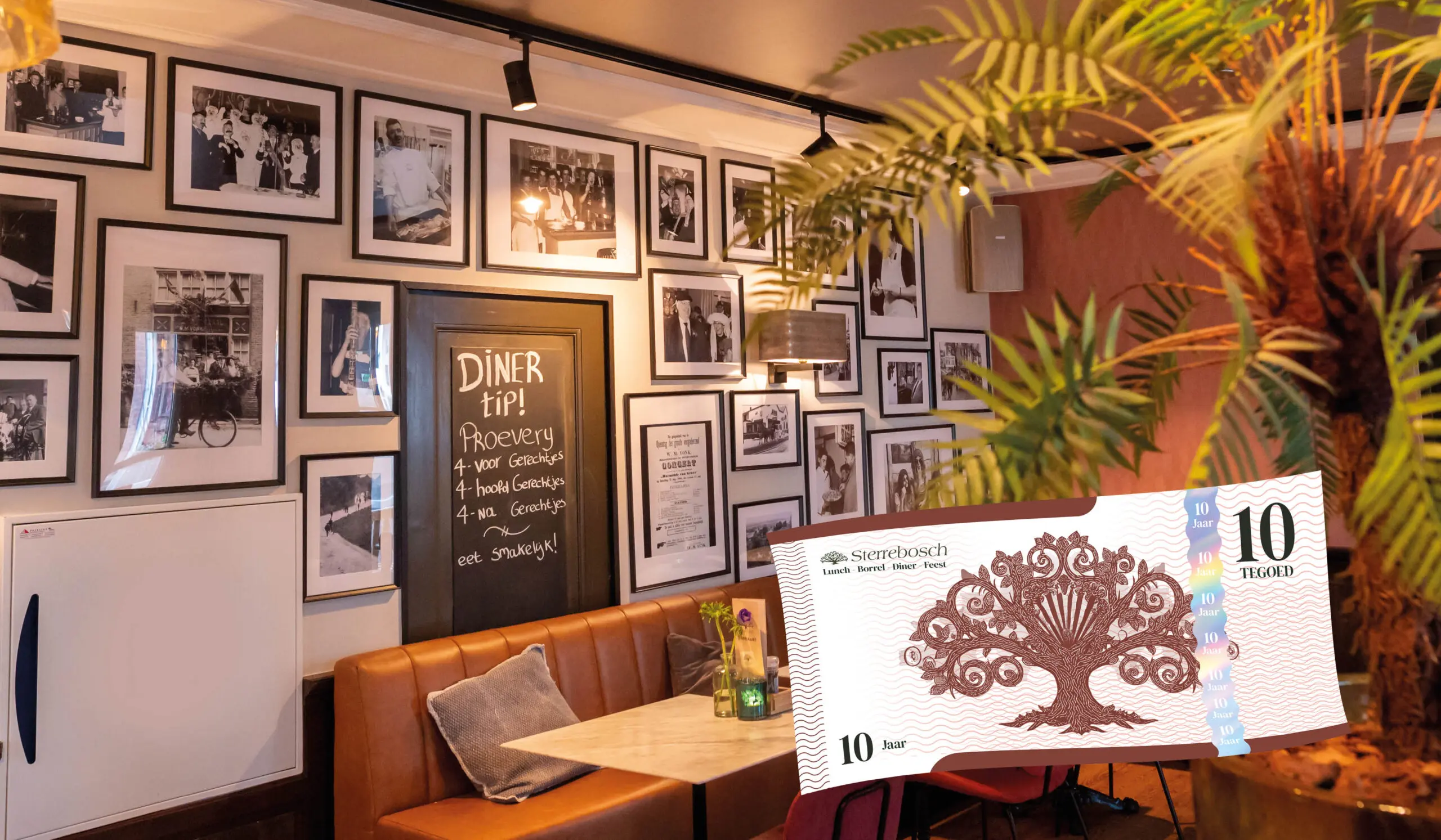 10 jaar Restaurant = 10 euro korting!